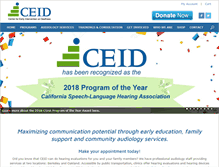Tablet Screenshot of ceid.org